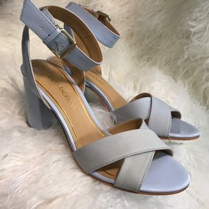 Enzo Angiolini/Baby blue block heel Sandals